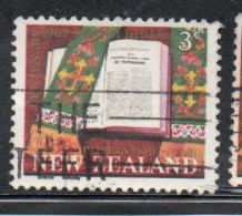 NEW ZEALAND NUOVA ZELANDA 1968 PUBLICATION OF THE BIBLE IN MAORI 3c USED USATO OBLITERE' - Oblitérés