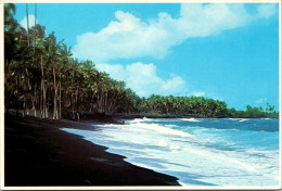 Hawaii Big Island Black Sands Of Kalapana Beach Scene - Big Island Of Hawaii