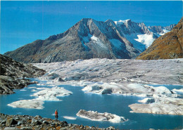 Switzerland Der Marjelensee Am Grossen Aletschgletscher Geisshorn - Horn