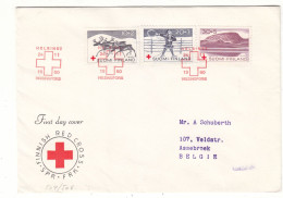 Croix Rouge - Finlande - Lettre FDC De 1960 - Oblit Helsinki - Rennes - Valeur 7,50 Euros - Covers & Documents