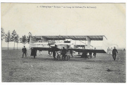 CPA AVION L'AEROPLANE " FARMAN " AU CAMP DE CHALONS ( VU DE L'AVANT ), AVIATION - 1919-1938: Entre Guerres