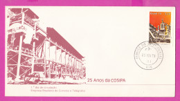 274829 / Brazil FDC Cover 1979 - 3.20 (Cr)  The 25th Anniversary Of The Cosipa Steel Works, Sao Paulo , Bresil Brasilien - FDC