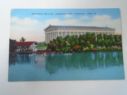 D197446    US  Parthenon And Lake - Centennial Park - Nashville -Tennessee   Ca 1940's - Nashville