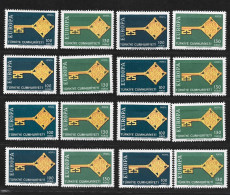 1968 - EUROPA - BRIDGES - TURKISH CYPRUS STAMPS - UMM - 8 SETS - Ungebraucht