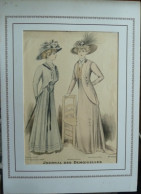 Journal Des Demoiselles 1908 - Gravure D'époque XXème ( Déstockage Pas Cher) Réf; F, 04 - Voor 1900