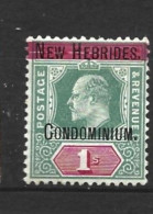 AUSTRALIE New Hebrides 1908  (*)  S&G 9      Sans Gomme - Without Gum - Unused Stamps