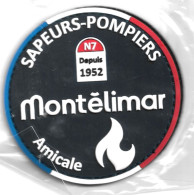 Ecusson PVC SAPEURS POMPIERS MONTELIMAR 26 - Firemen