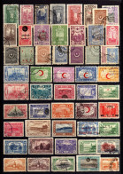 B479-INTERESTING LOT Of USED STAMPS From TURKEY.LOTE De Sellos USADOS De TURQUIA.Lot TIMBRES UTILISÉS De TURQUIE - Collections, Lots & Series