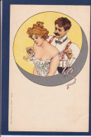 CPA Erotisme Femme Woman Art Nouveau Non Circulé Dos Non Séparé - Women