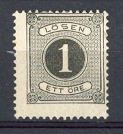 SUE TAXE Yv. N° 1A Dent. 13  *  1 ö Noir   Cote  3 Euro BE  2 Scans - Portomarken