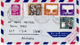 SAAR 1957  LETTER SENT FROM BEXBACH TO Mt.ISA AUSTRALIA /PIECE OF COVER/ - Briefe U. Dokumente
