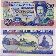 FALKLAND IS.       50 Pounds       P-16a       1.7.1990       UNC - Falkland Islands