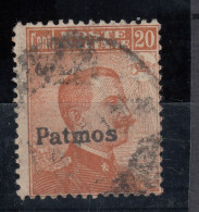 Italy 1912 Patmos 20 C Orange - Vf Used (80-289) - Aegean (Patmo)