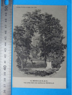 CPA Vue Prise Dans Les Jardins De MEREVILLE (Essonne) Gravure Très Fine D'Olympe Neveu Dessin De Constant Bourgeois - Sonstige & Ohne Zuordnung