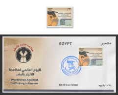 Egypt - 2023 - FDC - World Day Against Trafficking In Persons - MNH** - Unused Stamps