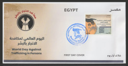 Egypt - 2023 - FDC - World Day Against Trafficking In Persons - Storia Postale