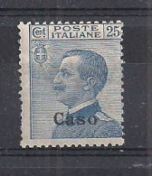 COLONIE ITALIANE EGEO/CASO SOPRASTAMPATI SASS. 5   MLH  XF - Egée (Caso)