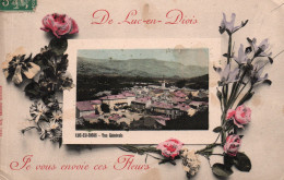 Drôme: Fantaisie, De Luc-en-Diois Je Vous Envoie Ces Fleurs (Vue Générale) Edition Gay - Carte Colorisée De 1911 - Luc-en-Diois