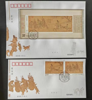 CHINA 2023-10 The Pictures On Knick-knack Peddlers S/S +2v Stamps FDC - 2020-…