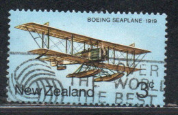 NEW ZEALAND NUOVA ZELANDA 1974 BOEING SEAPLANE 3c USED USATO OBLITERE' - Oblitérés