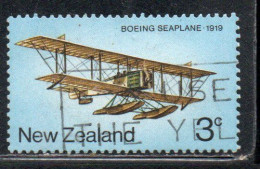 NEW ZEALAND NUOVA ZELANDA 1974 BOEING SEAPLANE 3c USED USATO OBLITERE' - Oblitérés