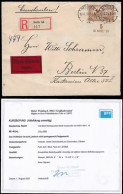 1920 DEUTSCHES REICH 1,50M Mit HAN H 6011.19 Mi.-Nr 114 A HAN Auf R-ORTSBRIEF EILBOTEN EINWANDFREI - BEFUND WEINBUCH BPP - Storia Postale