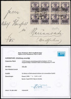 1919 DR ERSTTAG GERMANIA 15Pfg Mi.-Nr.106 A AUFDRUCK KRIEGSBESCHÄDIGTE A. BRIEFVORDERSEITE. BEF. WEINBUCH BPP 2022 - Storia Postale