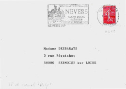 Variété Sur Lettre N° Yvert 3619 Oblitération Mégras Nevers RP 13.01.04 - Briefe U. Dokumente