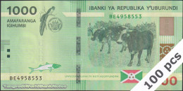 DWN - BURUNDI P.51b - 1000 1.000 Francs 2021 (2022) UNC Hybrid Substrate - Various Prefixes DEALERS LOT X 5 - Burundi