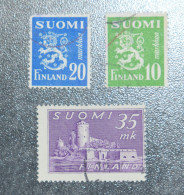 FINLAND  SUOMI  STAMPS   Daily  1949 50  52   ~~L@@K~~ - Usati