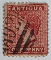 Antigua  Jaar 1884 Mi.nr.11C Wmk CA Under Crown --Tanding 12 (SEE Description). - 1858-1960 Kolonie Van De Kroon