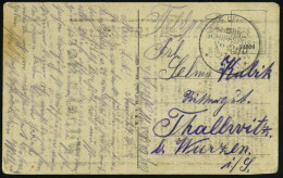 DEUTSCHE MARINESCHIFFSPOST I. WK. (1914 -18) - GERMAN NAVAL SEA POST OFFICE  WW.I (1914 -18) - POSTE NAVALE ALLEMANDE G. - Maritime