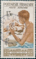 R1606/190 - 1958 - POLYNESIE FRANÇAISE - POSTE AERIENNE - N°1 Oblitéré - Usati
