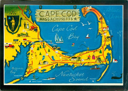 CPSM Map Of Cape Cod,Massachusetts-Beau Timbre   L2355 - Cape Cod