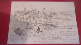 RARE INVITATION AU DRAG ( Sport Equestre Simulant Chasse)  1882 ABBEVILLE FAMILLE DE LA MOTTE PLESSIEL LITHO PAILLART C - Autres & Non Classés