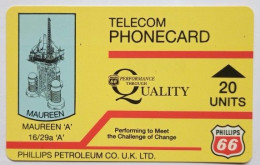 UK 20 Units Phillips Petroleum - Maureen ( Red IPL Logo ) - Piattaforme Petrolifere