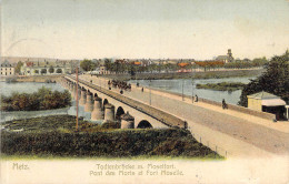 Metz - Todtenbrücke M.Moselfort Briefstempel 1906 AKS - Lothringen