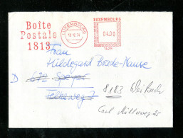 "LUXEMBURG" 1974, Freistempel "LUXEMBURG, Boite Postale" Auf Brief Nach Deutschland, Nachsendung (20046) - Covers & Documents