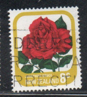 NEW ZEALAND NUOVA ZELANDA 1975 ROSES FLORA FLOWERS JOSEPHINE BRUCE 8c USED USATO OBLITERE' - Usati