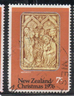 NEW ZEALAND NUOVA ZELANDA 1976 NATIVITY CHRISTMAS NATALE NOEL WEIHNACHTEN NAVIDAD 7c USED USATO OBLITERE' - Usati