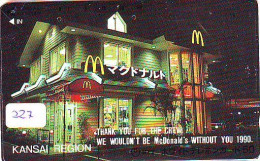 TELECARTE McDonald's JAPON (227) MacDonald's * McDonald's   JAPAN *  PHONECARD * TELEFONKARTE * KANSAI REGION - Publicité