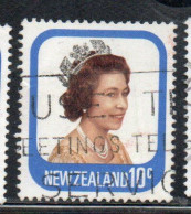 NEW ZEALAND NUOVA ZELANDA 1977 1982 QUEEN ELIZABETH II 10c USED USATO OBLITERE' - Gebraucht