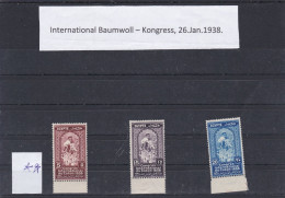 ÄGYPTEN - EGY-PT - EGYPTIAN - EGITTO - INT.BAUMWOLLE-KONGRESS 1938 POSTFISCH - MNH - Neufs