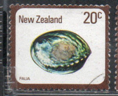 NEW ZEALAND NUOVA ZELANDA 1978 SHELLS PAUA HALIOTIS IRIS 20c USED USATO OBLITERE' - Gebraucht