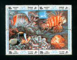 EGYPT / 1990 / RAS MOHAMED NATIONAL PARK / FISH / RED SEA / CORAL REEFS / MNH / VF - Ungebraucht