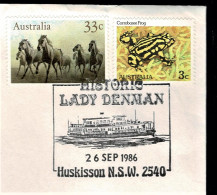 Australia 1986 Domestic Letter With HISTORIC LADY DENMAN Pictorial Postmark - See Notes - Covers & Documents