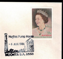 Australia 1986 Domestic Letter With Queen & Hughes Pump House, SA Pictorial Postmark - See Notes - Covers & Documents