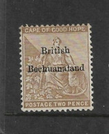 BECHUANALAND 1885 - 1887 2d SG 6 MOUNTED MINT Cat £55 - 1885-1895 Colonie Britannique