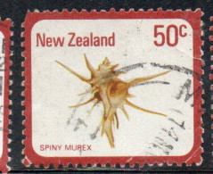 NEW ZEALAND NUOVA ZELANDA 1978 SHELLS SPINY MUREX POIRIERIA ZELANDICA 50c USED USATO OBLITERE' - Oblitérés