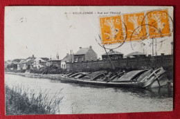 CPA - Vieux Condé - Vue Sur L'Escaut  ( Péniche ) - Vieux Conde